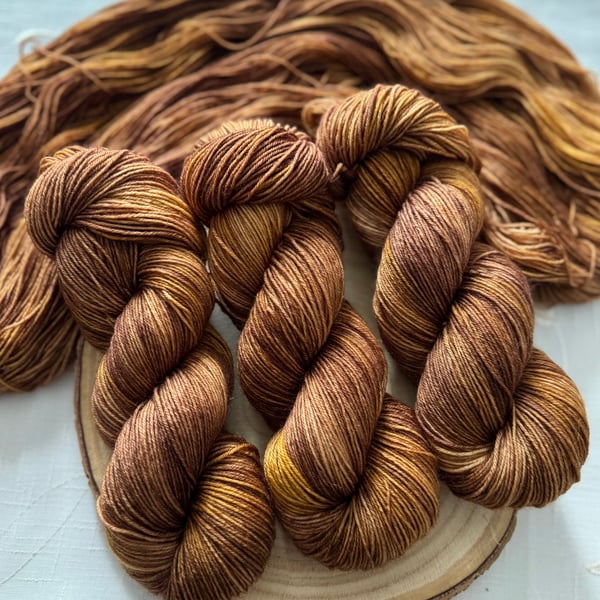 CLEARANCE: Hand Dyed Yarn, 4ply Merino Nylon 