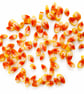50g Orange, Yellow petal murrini made with Bullseye 90coe glass - Image 5