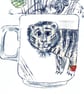 Hornsea Pottery Mug - drypont print
