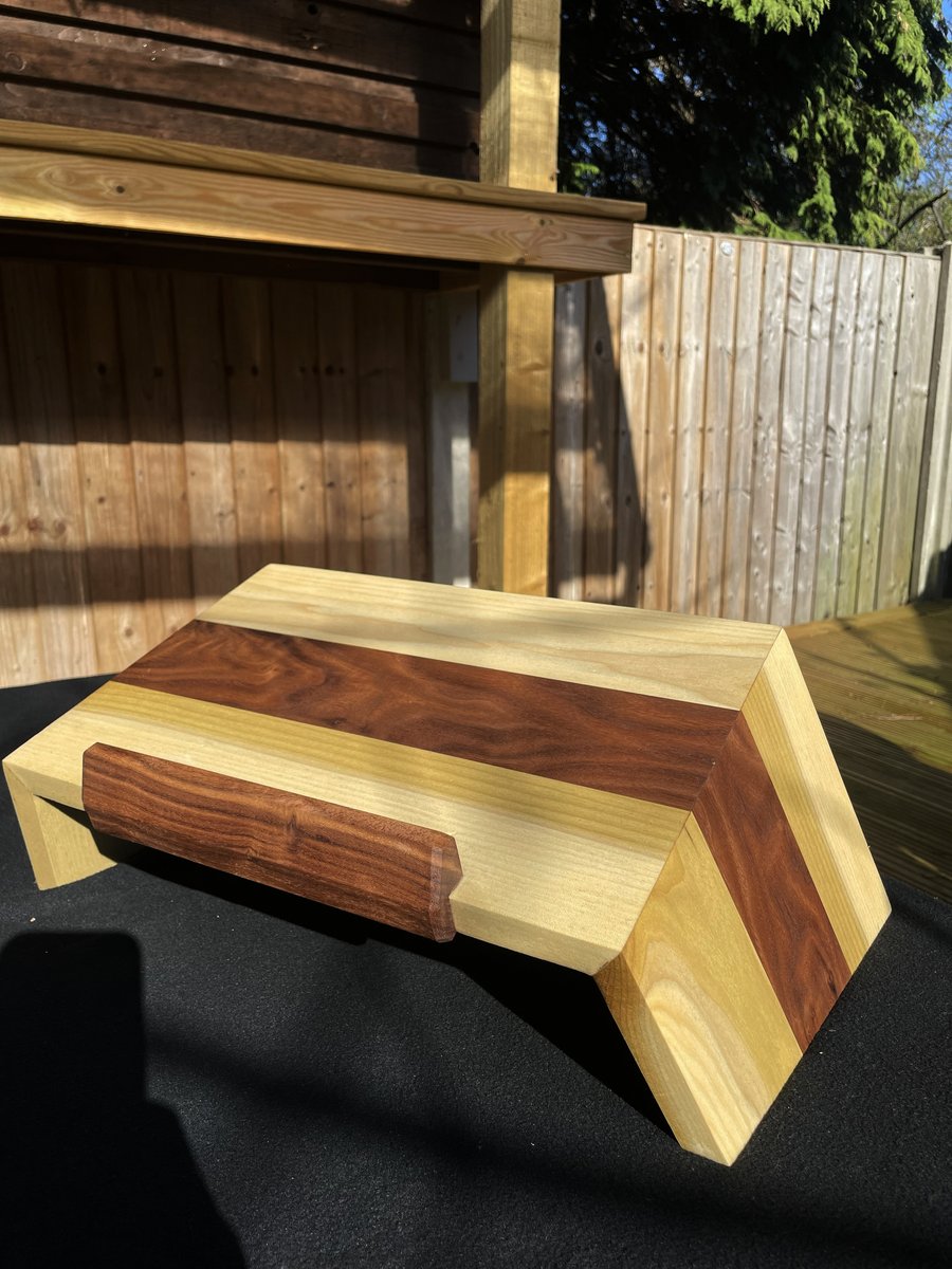 Tulip - Walnut - Tulip Laptop Stand – Solid Wood Laptop Riser No.3