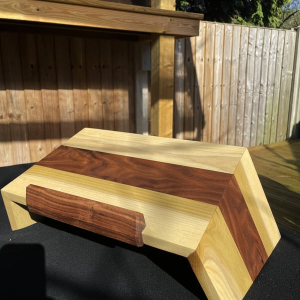 Tulip - Walnut - Tulip Laptop Stand – Solid Wood Laptop Riser No.3