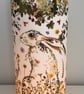 Wild flower Hare- Handmade Tall Night Light