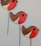 Clay robin decoration, plant pot decoration, gift for indoor gardeners  - Image 5