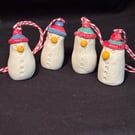 Snowman cracker charms