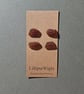 Set of four brown sea glass buttons - Image 3
