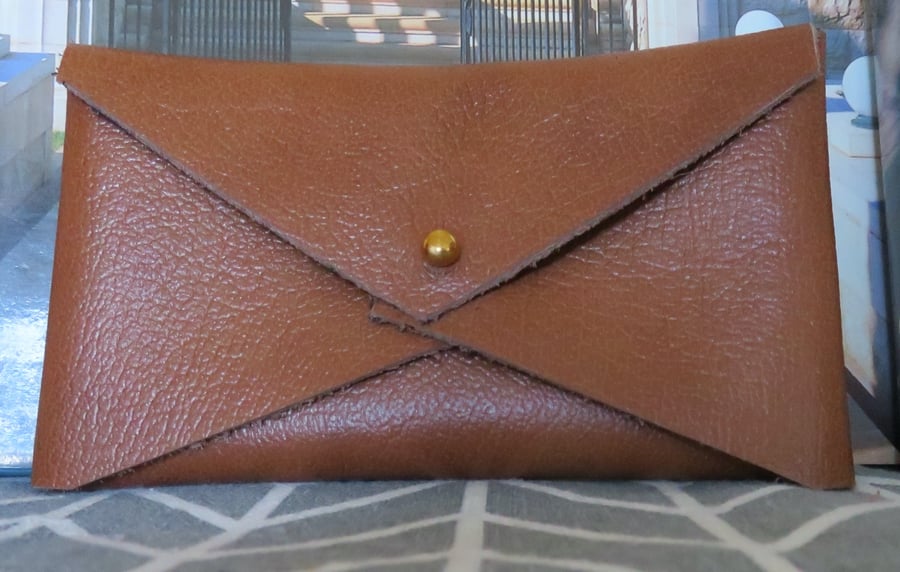 Genuine Leather unisex pocket purse