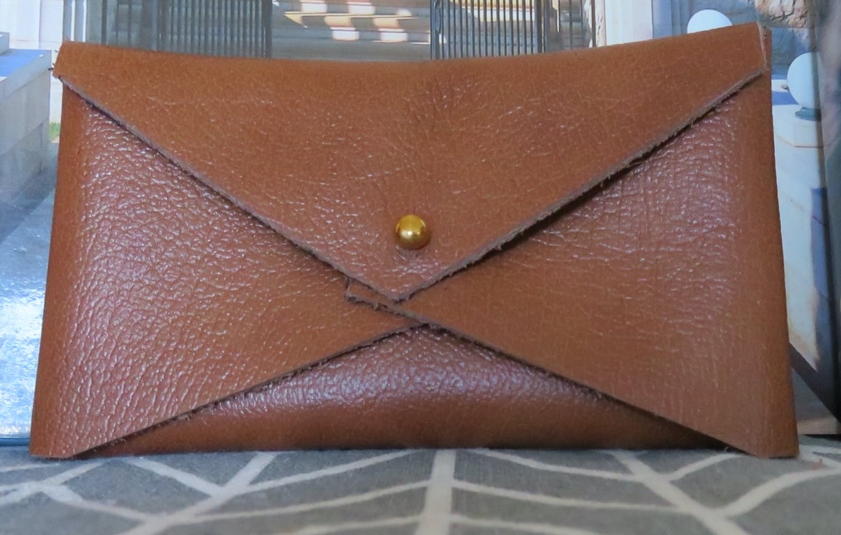 Genuine Leather unisex pocket purse