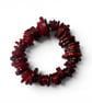 A striking handmade bracelet. 