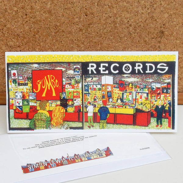 Jumbo Records - Leeds Greetings Card