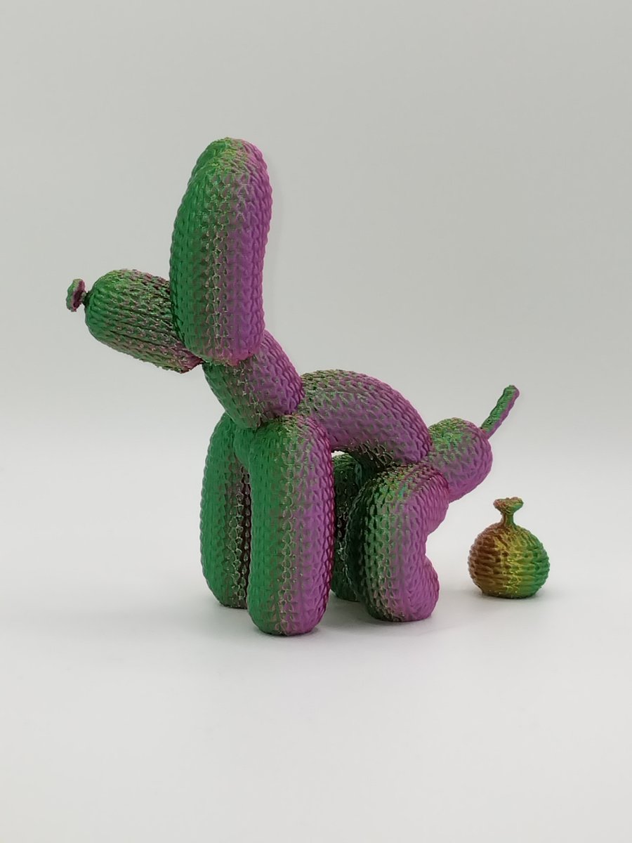 3D printed balloon dog (pooping)