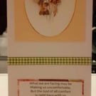 Cream and Bronze Christian Card