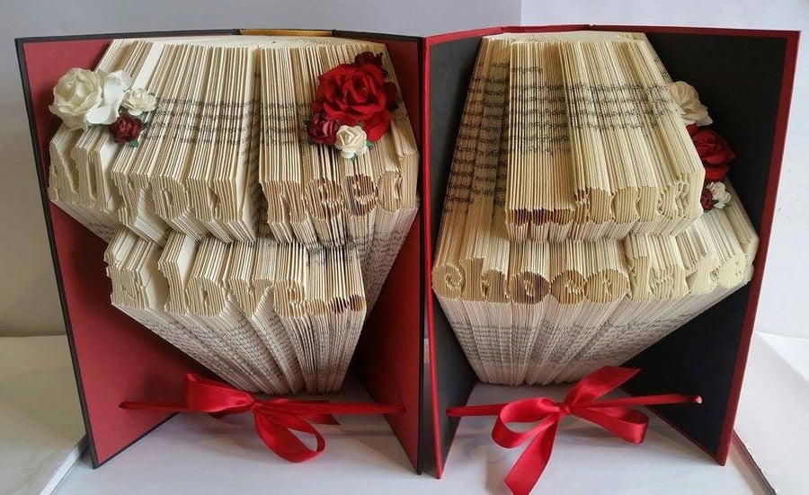 All you need is love...chocolate Bookend Book Folding Patterns - EMAILED PDFS