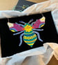 The Dusk Bee - Handmade Textiles Statement Necklace - Image 3