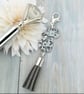 Cat Tassel Bag Charm - Grey - Image 2