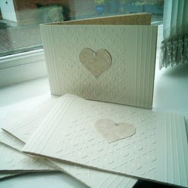 Pack of 6 open thank you cards