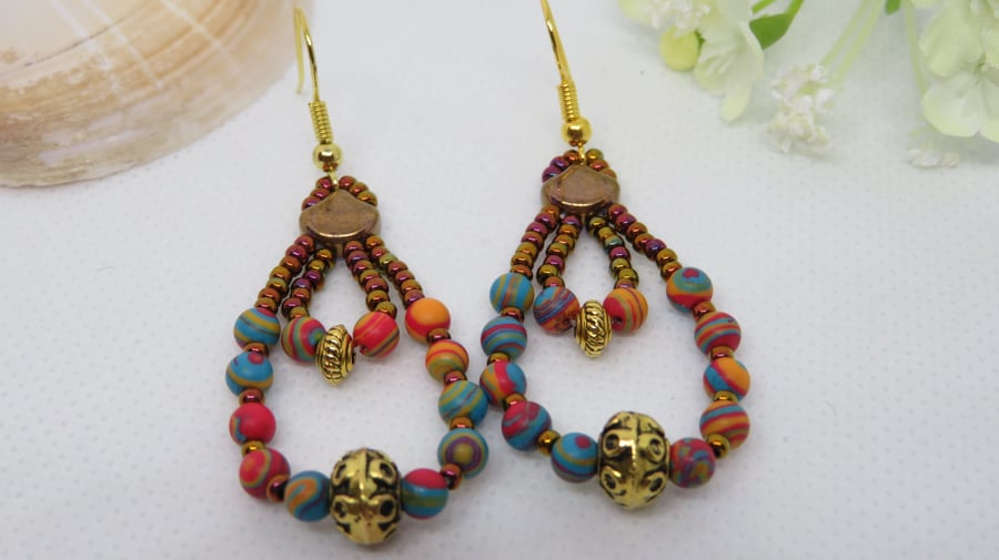 Rainbow Loop Earrings