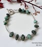 Artisan Natural Emerald Sterling Silver Bracelet - Image 6