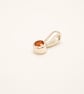 Tangerine Garnet Silver Pendant Charm Necklace
