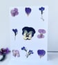 Handmade Real Pressed Flower Garden Flowers Blank Card - Image 2
