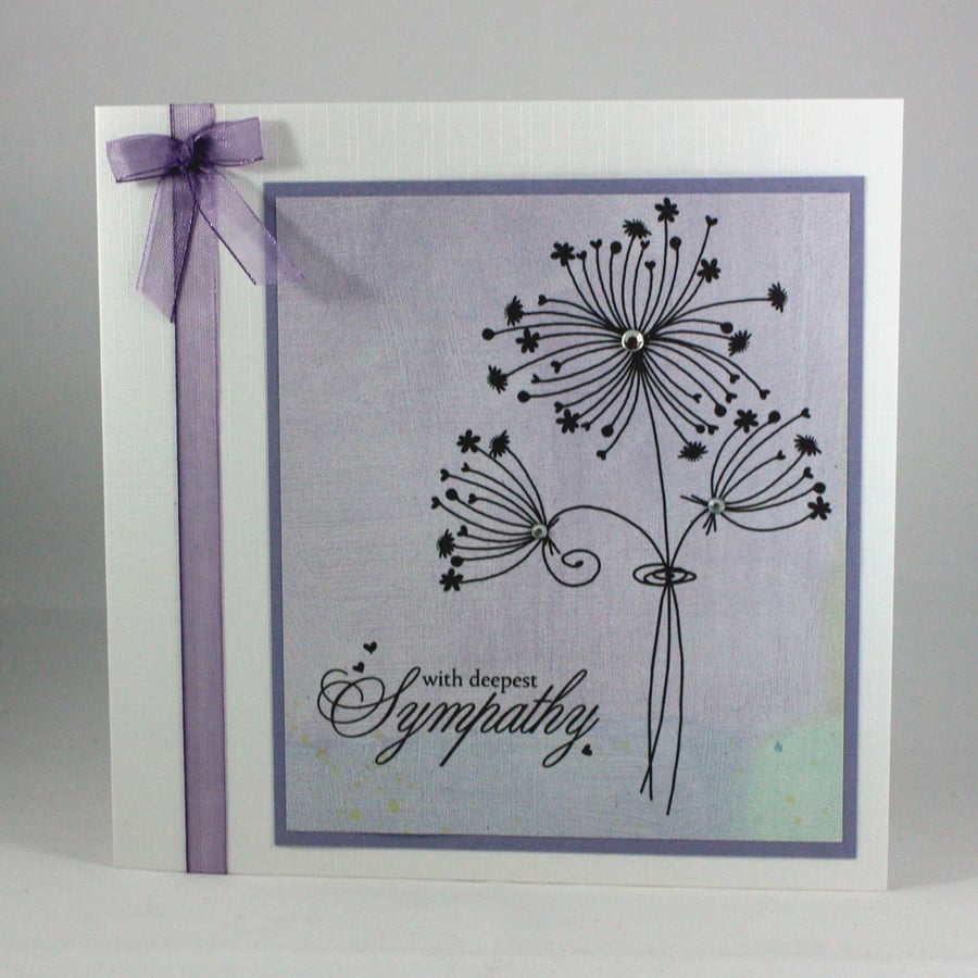Handmade sympathy card 
