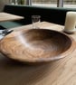 Large Walnut Fruit or Salad Bowl