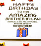 Funny Brother In Law Birthday Card For Brother's Husband  - Image 10