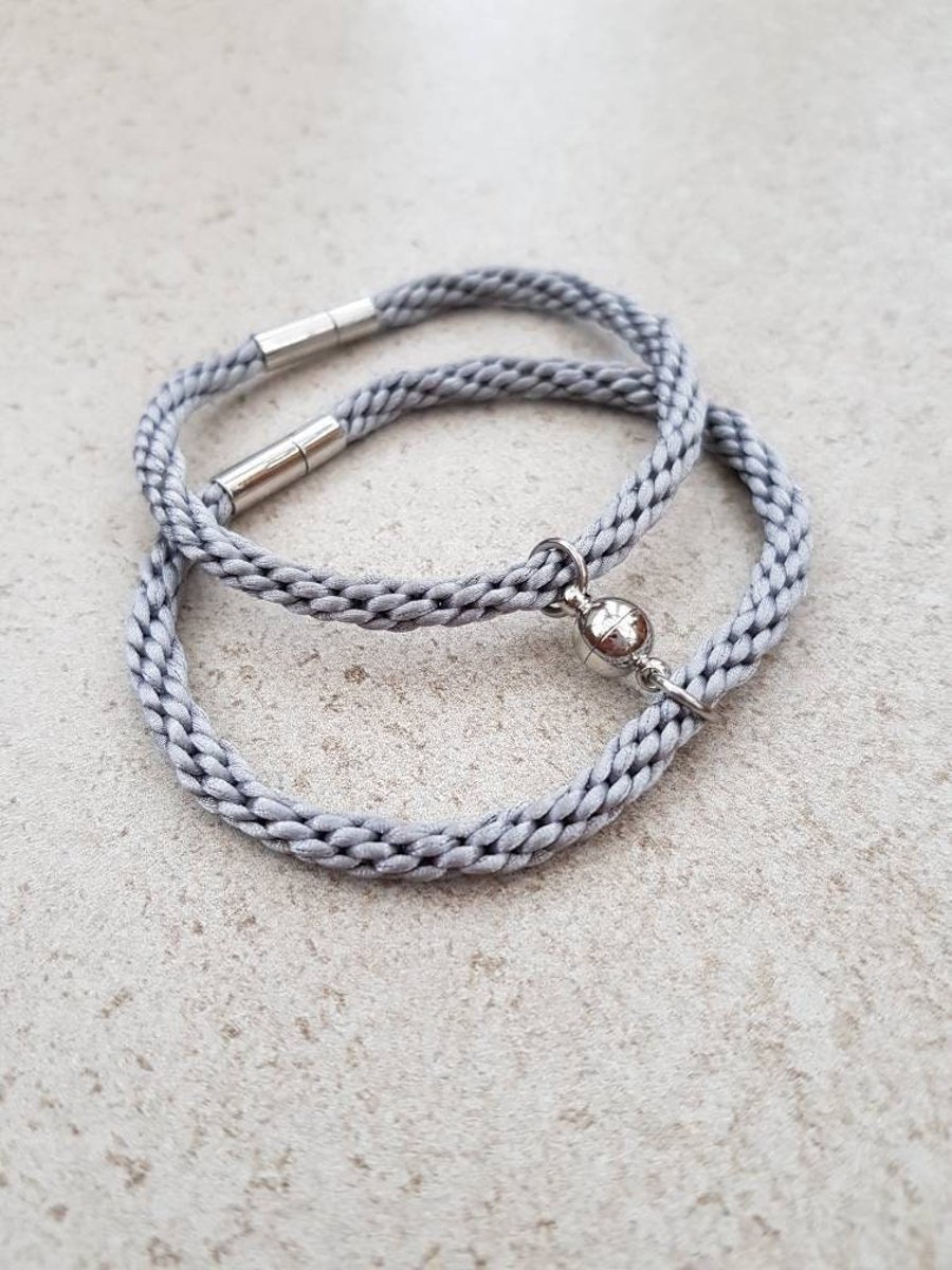 Couple bracelets, Anniversary gift, choice of colours