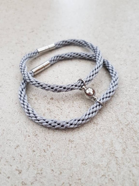 Couple bracelets, Anniversary gift, choice of colours