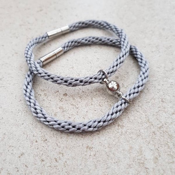 Couple bracelets, Anniversary gift, choice of colours