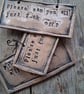 CLEARANCE! rustic ceramic pottery sign-please can you all just f off?