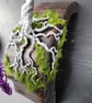 Handmade Amethyst Bonsai Wire Tree Sculpture – Purple Aluminium Art on Wood Base - Image 3
