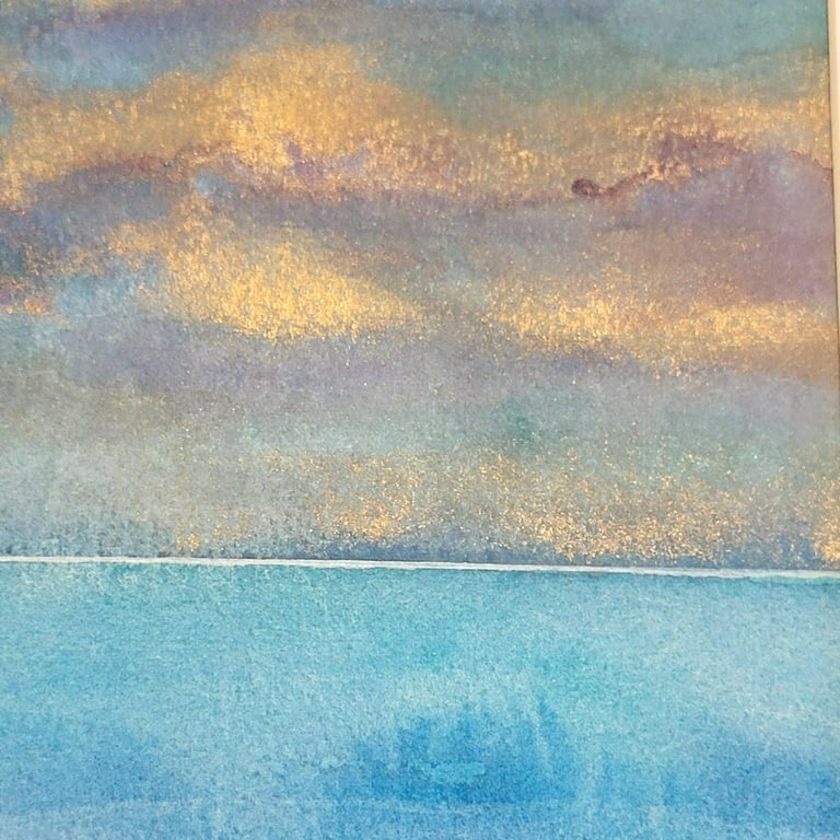 Abstract Watercolour and Mixed Media Painting