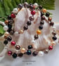 Designer Multicoloured Freshwater Culture Pearl Sterling Silver Necklace - Image 1