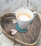 Handmade ceramic coaster, pottery, butterfly design - Image 7