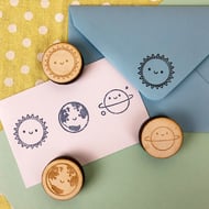 Kawaii Polymer Stamps - Sun, Planet & Earth