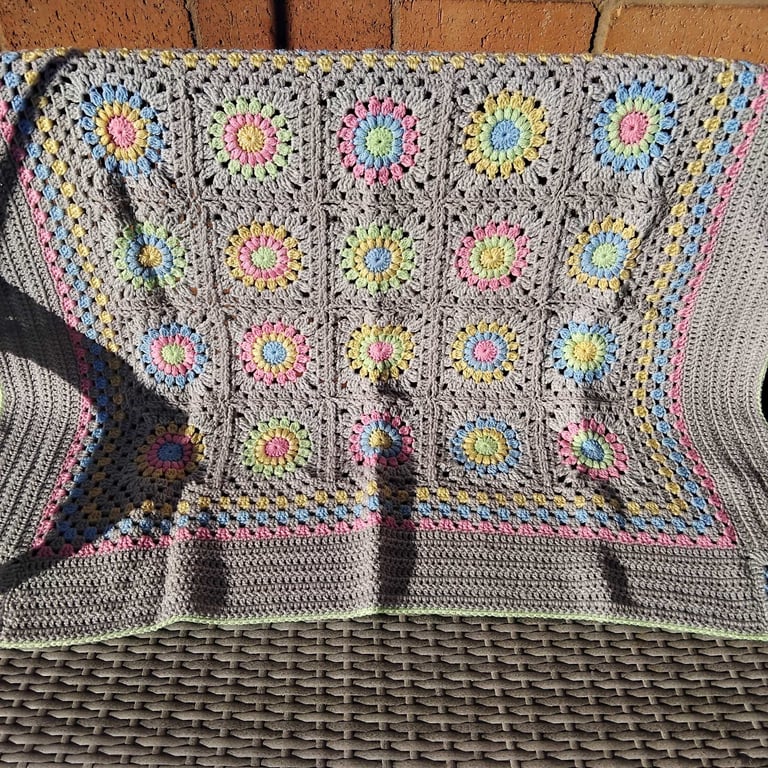 April Showers Crocheted Blanket