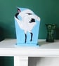 Crane Ceramic Ornament - Handmade - Image 6