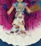Tiny Sea Witch Mermaid Doll Hanging Decoration, Pink And Blue - Image 3