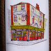 Shenanigans pub Liverpool watercolour print