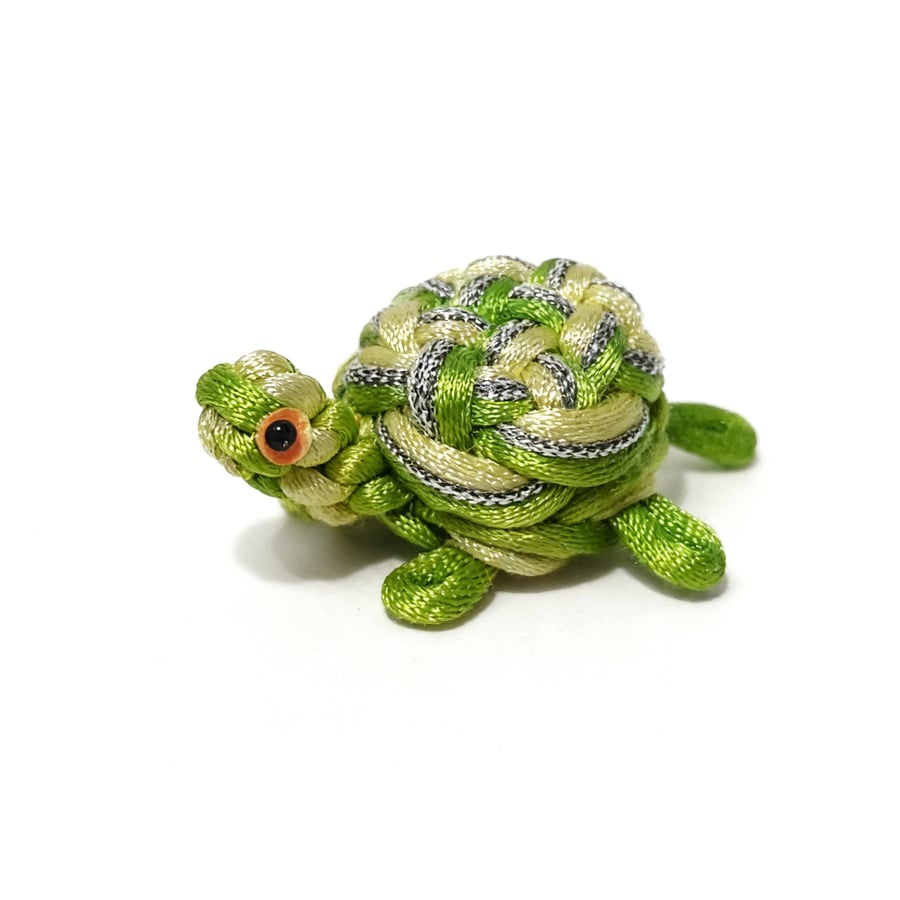 Chinese Knot Miniature Turtle Bag Charm with keyring (Large)