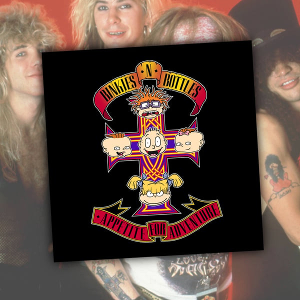 Rugrats x Guns n Roses Album Art Mash-Up Print