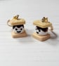S'mores mini hoop earrings - Image 1