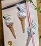 Holographic 99 Flake Ice Cream - Cute Soft Serve Vinyl Sticker - Image 6