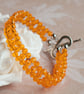 Tangerine Orange Beaded Bracelet - Image 2