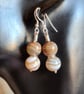 Gorgeous Stripey Coffee Lace Agate Earrings  - Image 5