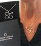 Silver handmade Cycling Pendant Necklace - Image 3