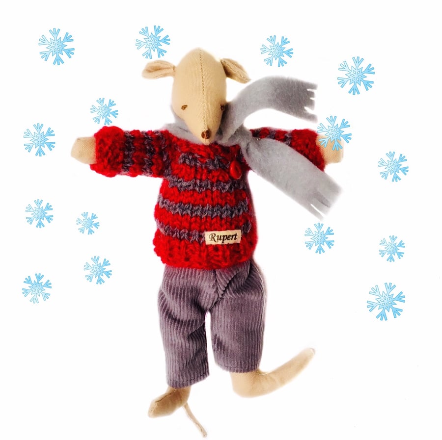 Christmas Mouse - Rupert