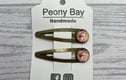 Hair clips with 5cm snap clips