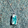 Sea Pottery and Sterling Silver Pendant