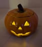 Ceramic Halloween Pumpkin Tea Light Candle Holder Ornament Decoration. - Image 7